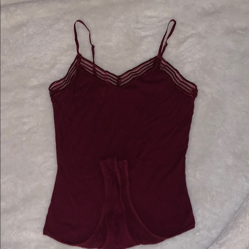 Fashion Nova - Cute Maroon Bodysuit